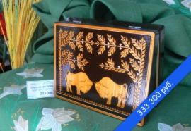 Шкатулка два зубра